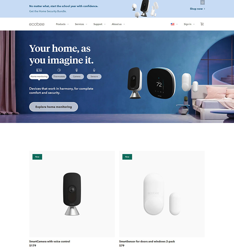 Ecobee 美国智能电子产品海淘网站