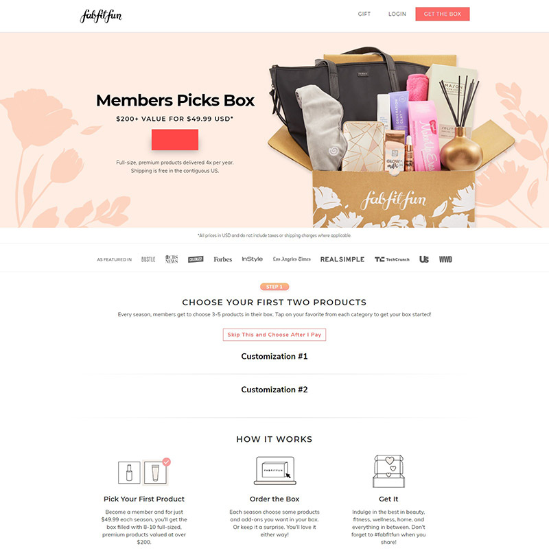 FabFitFun (US) 美国礼盒专卖网站
