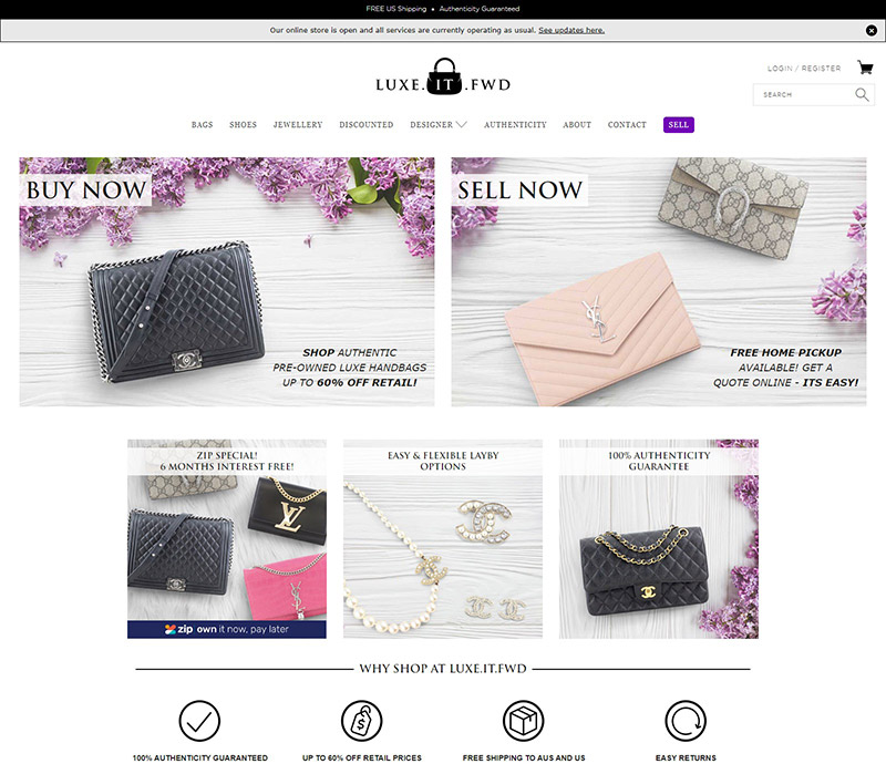 Luxe.It.Fwd 澳洲闲置奢侈品线上交易海淘网站