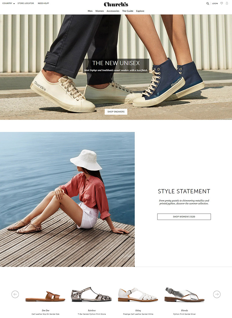 Church's Footwear UK 品牌鞋履英国海淘网站