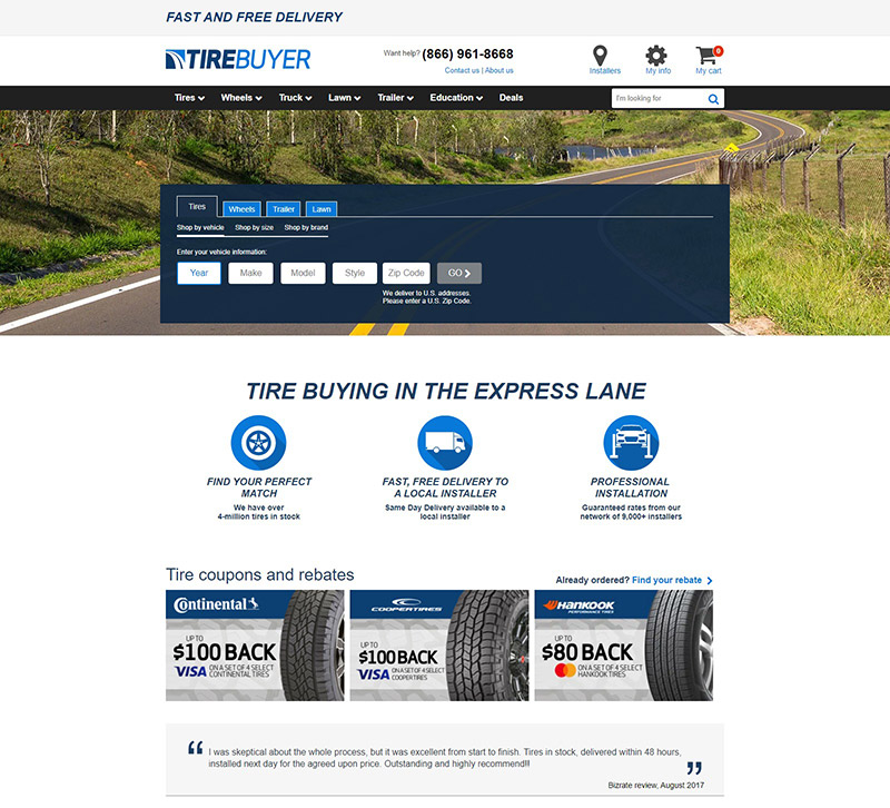 TireBuyer.com 轮胎销售网上商城