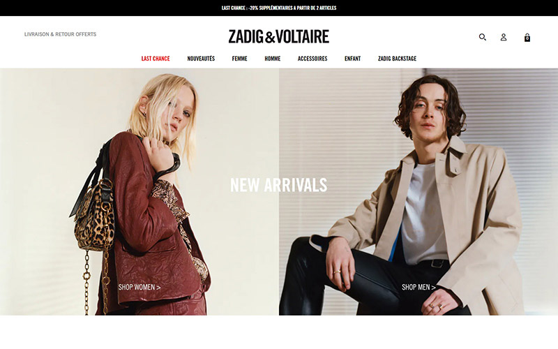 Zadig & Voltaire FR 时装服饰品牌官网 