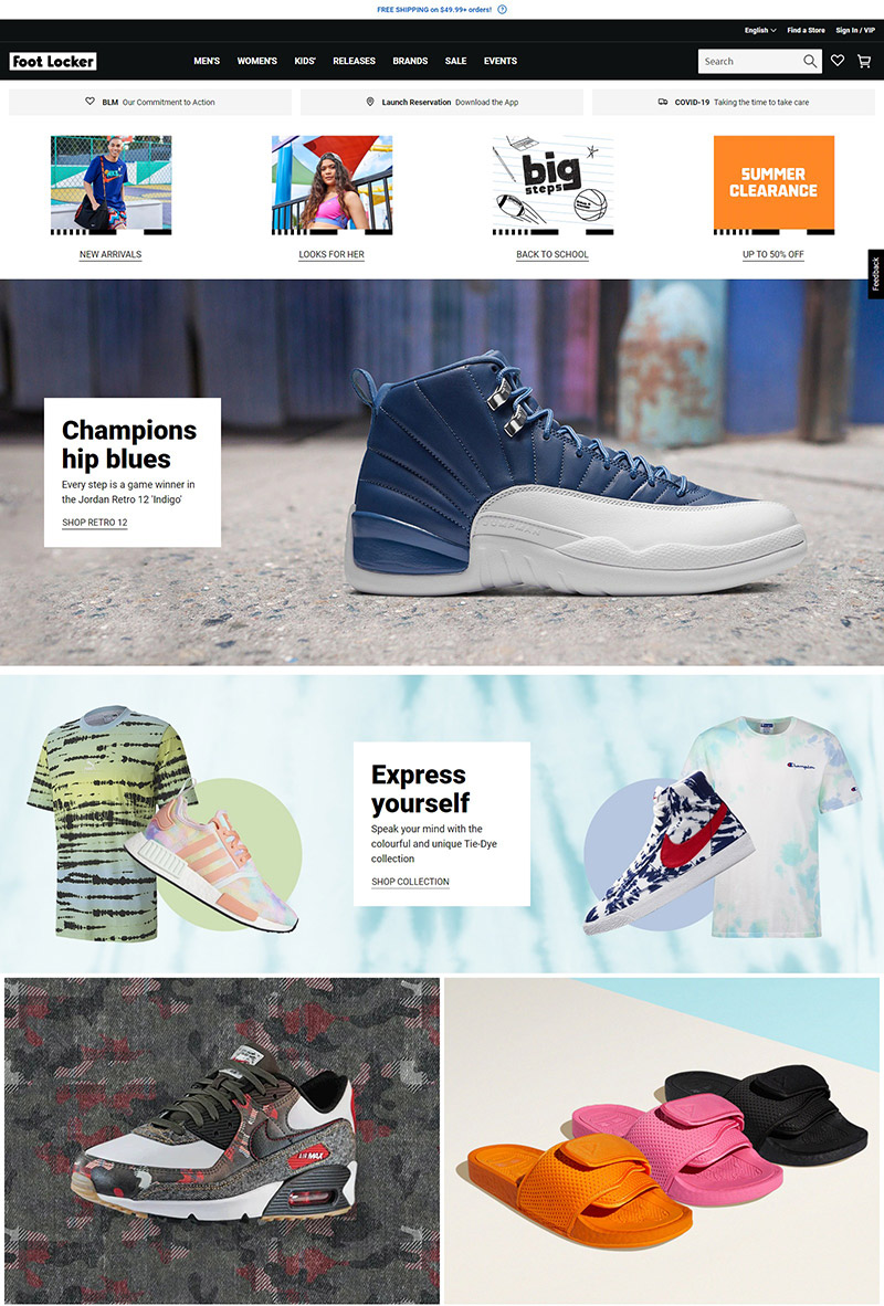 Foot Locker Canada  美国知名运动产品加拿大海淘网站