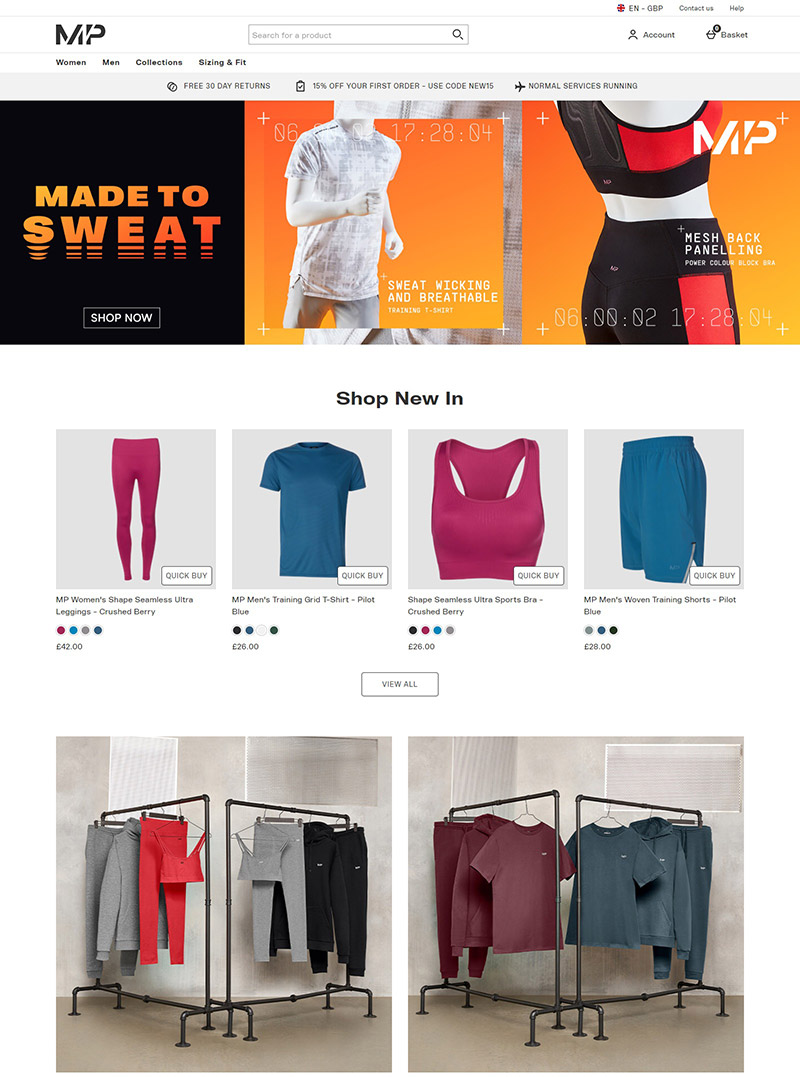 MP.com 品牌健身运动服饰海淘网站