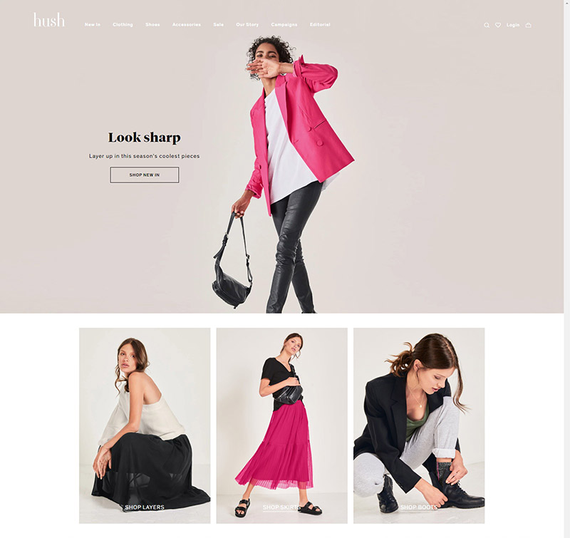 Hush Homewear 英国时尚休闲服饰海淘网站
