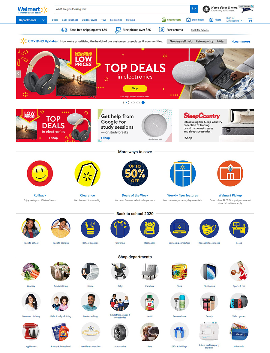 Walmart(沃尔玛)加拿大官网