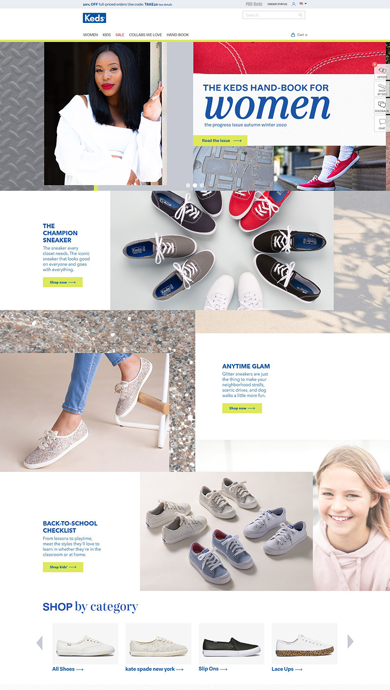 Keds 美国品牌运动鞋海淘网站
