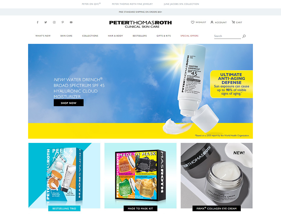 Peter Thomas Roth 美国高效护肤品牌官网