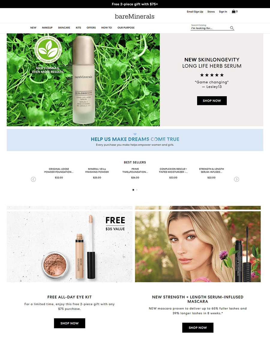 bareMinerals 日本矿物质化妆品品牌网站