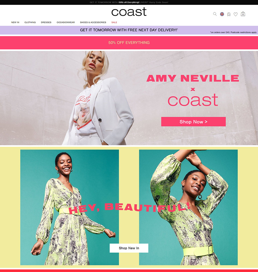Coast UK 品牌女性时尚服饰英国网站