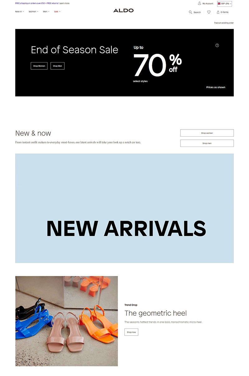 Aldo 加拿大时尚女鞋品牌网站