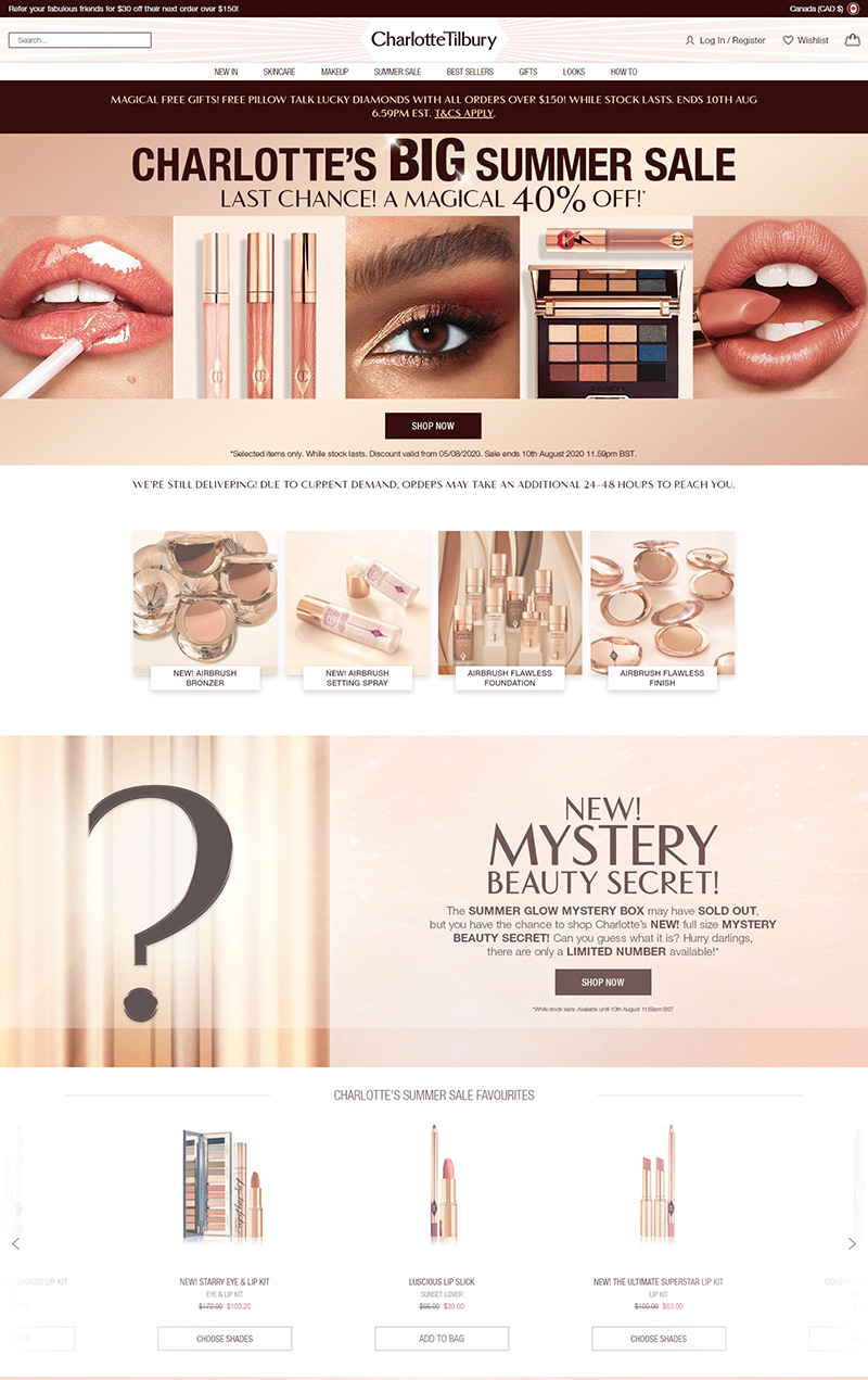 Charlotte Tilbury CA 美妆专家-名流化妆产品