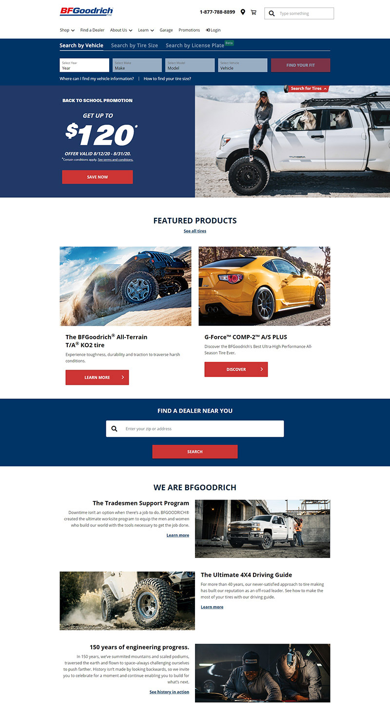 BFGoodrich 轮胎品牌官网