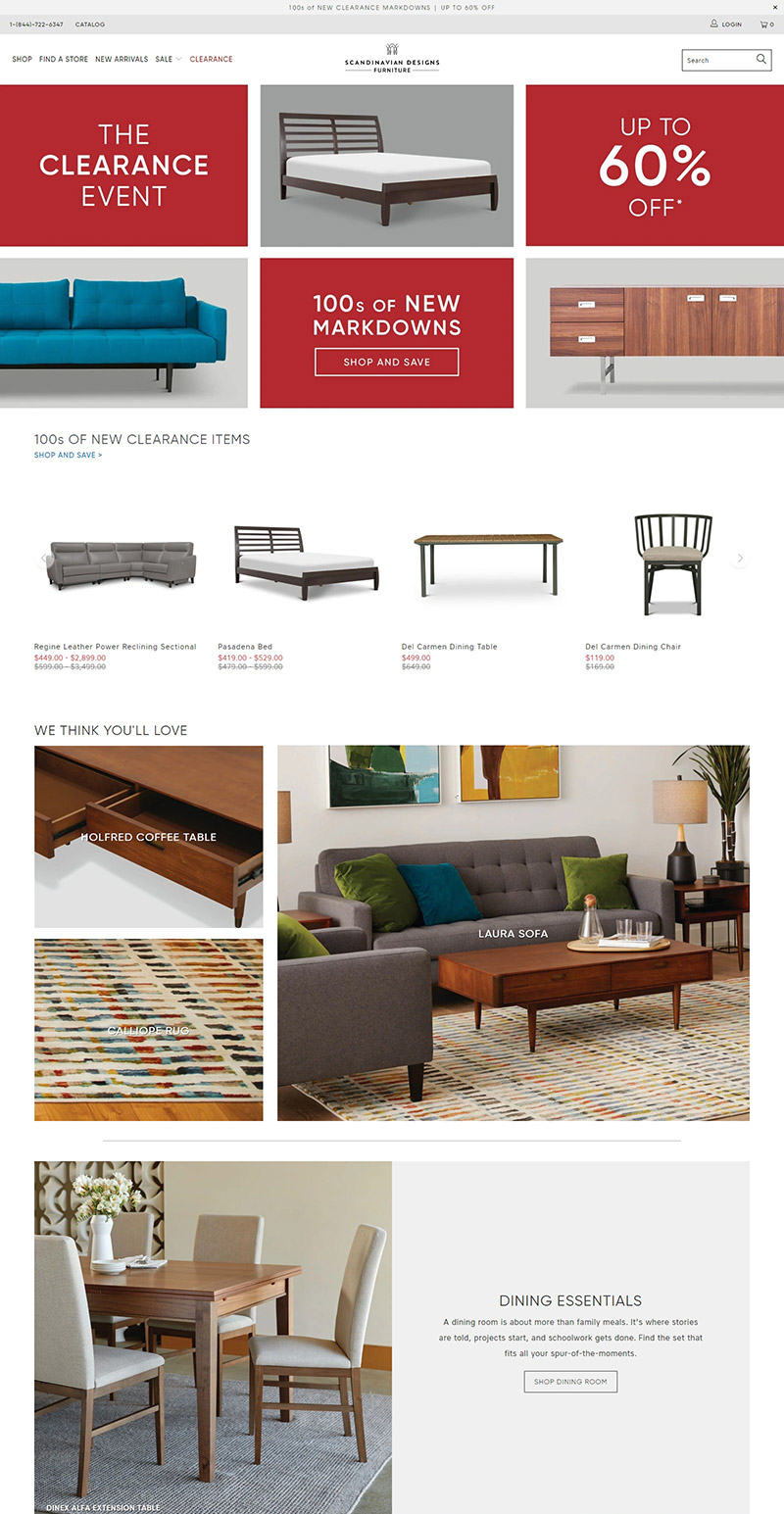 Scandinavian Designs 北欧高品质家居品牌网站