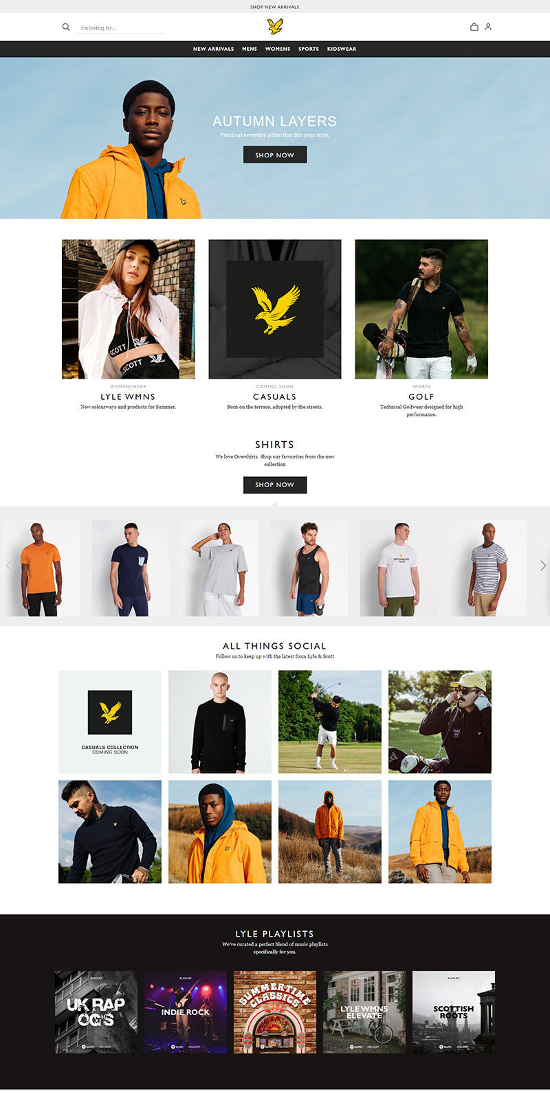 Lyle&scott 苏格兰金鹰-英国皇室御用品牌购物网站