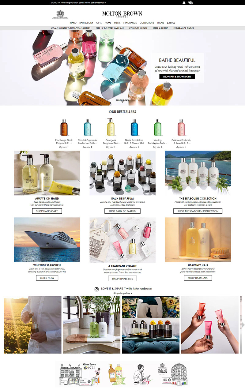 Molton Brown 英国顶级化妆品官网
