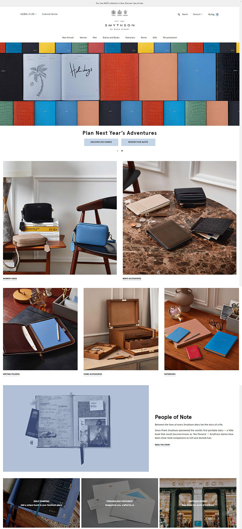 Smythson 斯迈森-英国经典皮具品牌网站