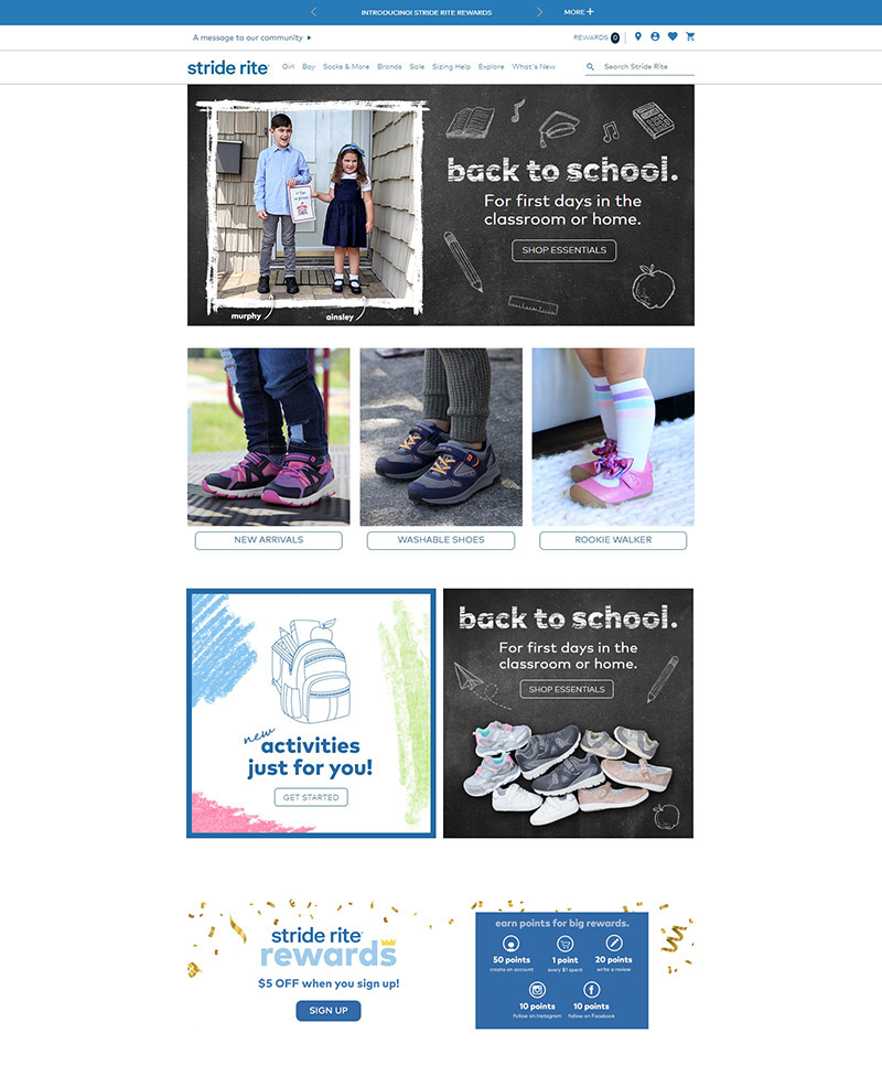 Stride Rite 美国儿童鞋履专营购物网站