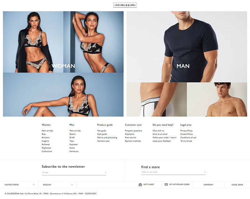 Intimissimi 意大利知名服饰品牌网站