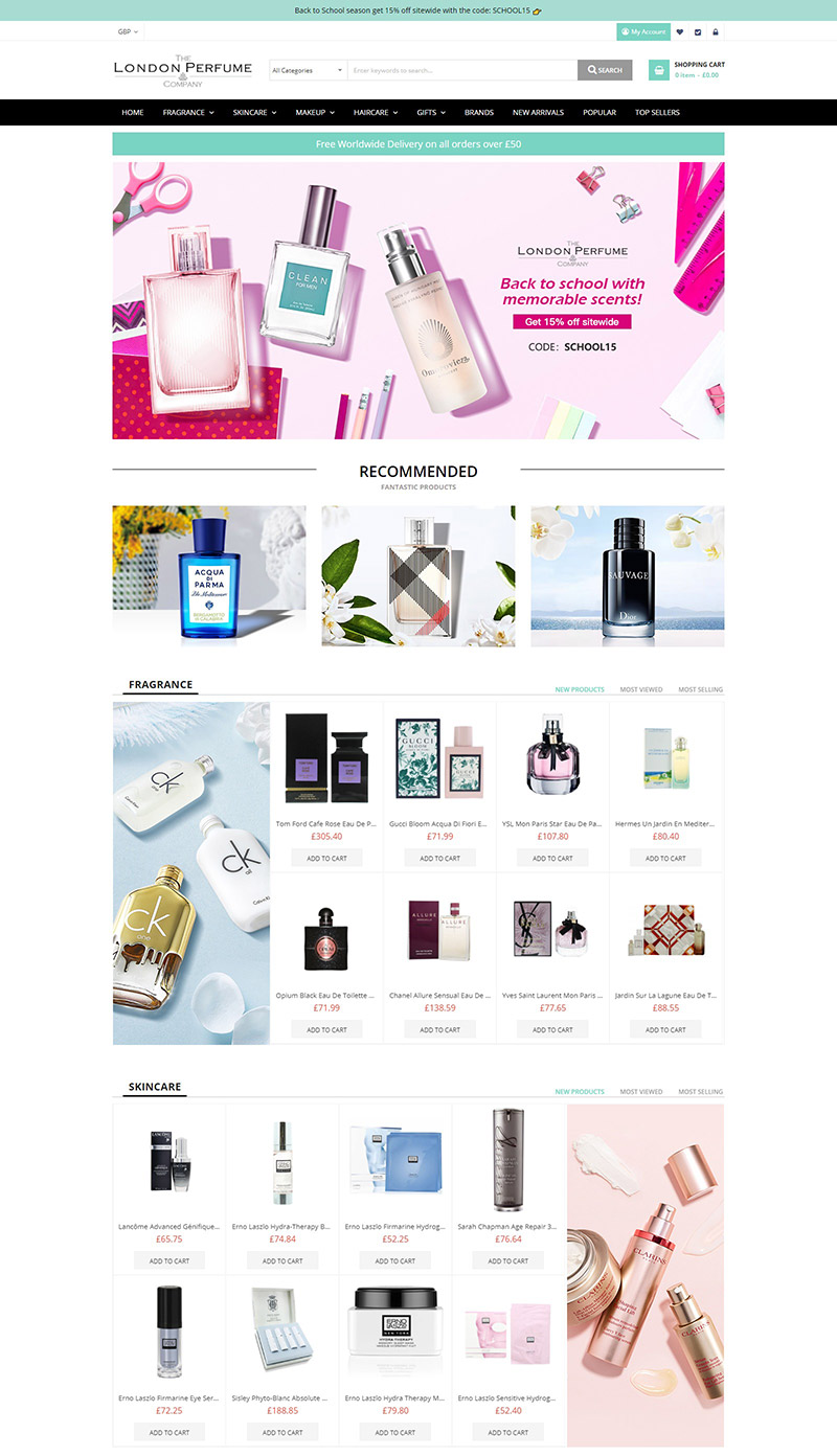 London Perfume  英国香水美妆奢侈品购物网站
