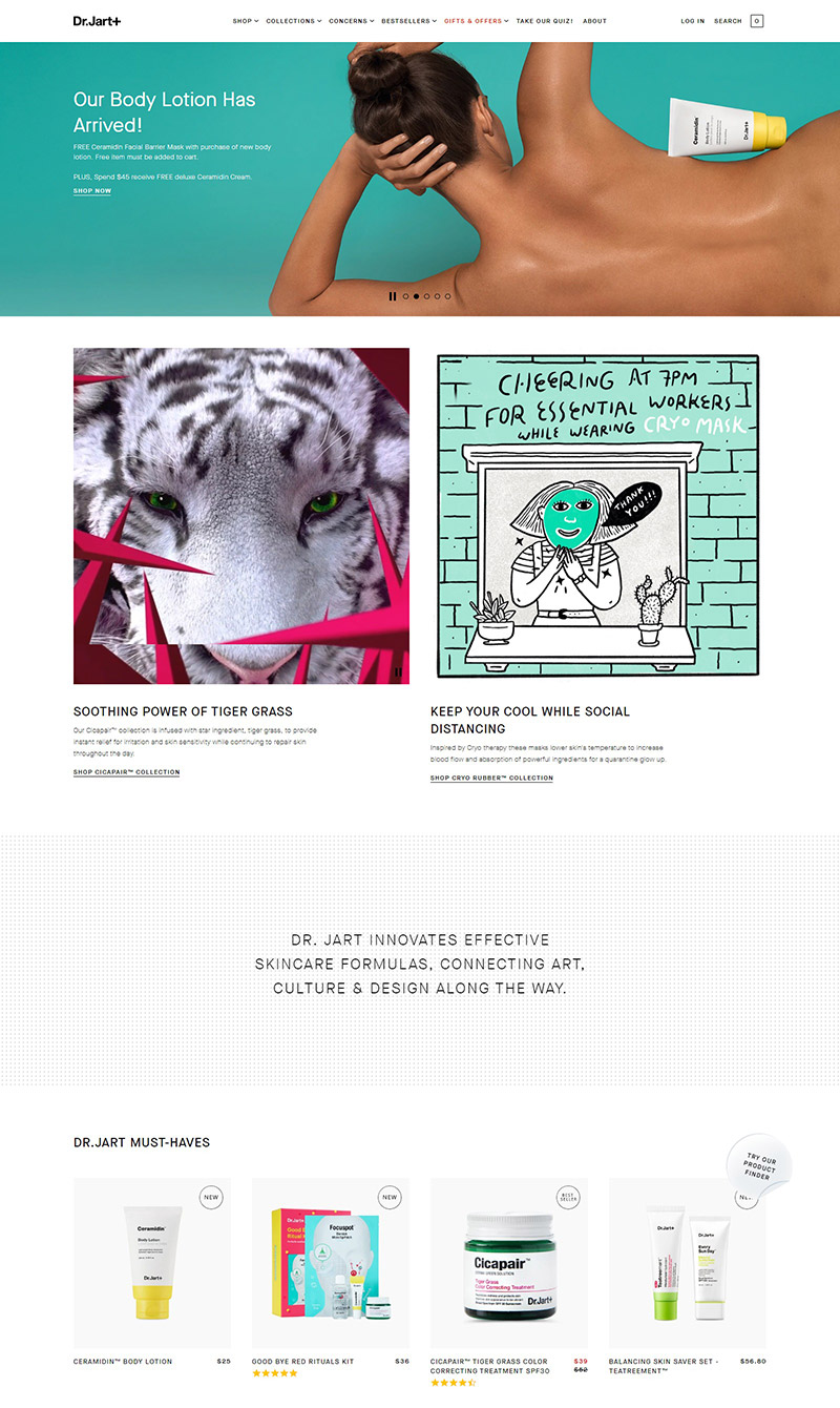 Dr. Jart+ 韩国品牌药妆海淘网站