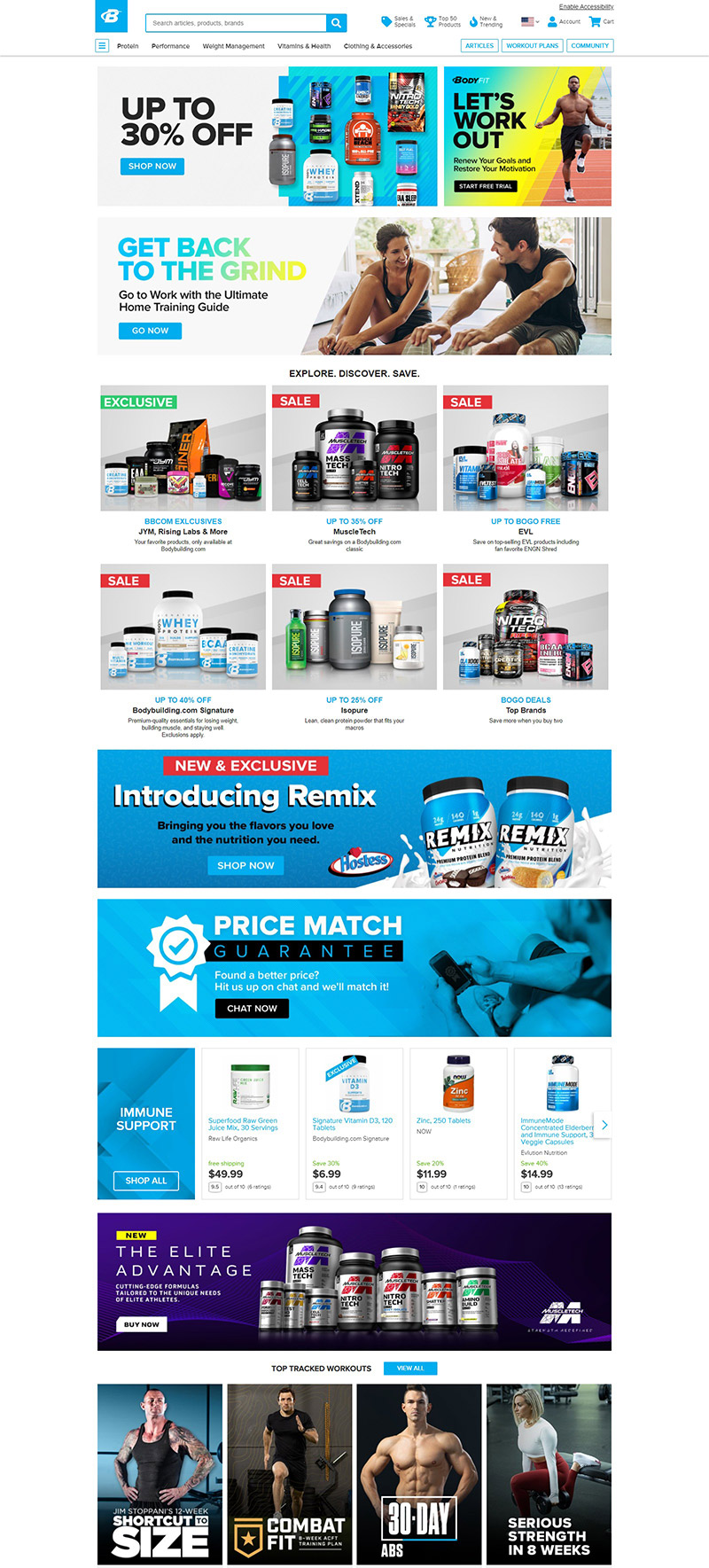 Bodybuilding.com 美国健美健身用品购物网站
