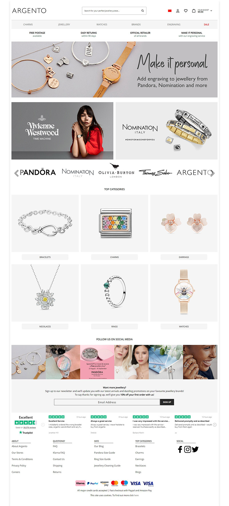 Argento 英国设计师珠宝品牌海淘网站