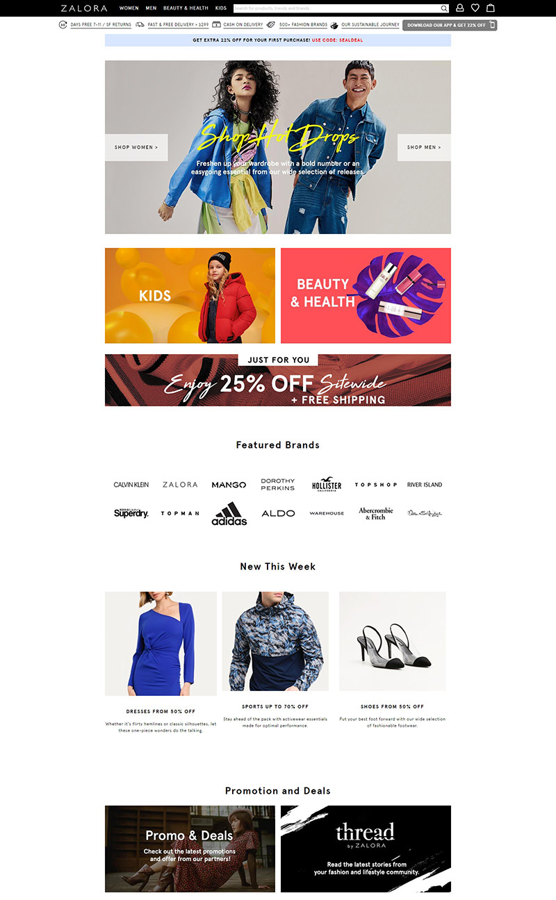 Zalora HK 新加坡时尚服装购物网站