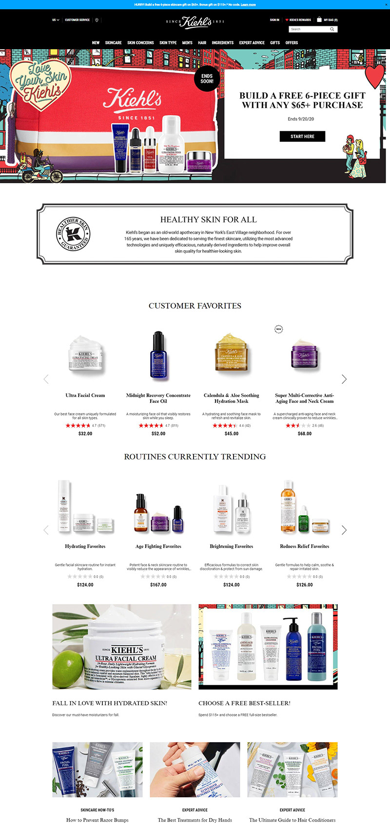 Kiehl's 科颜氏-美国百年化妆品护肤品牌网站