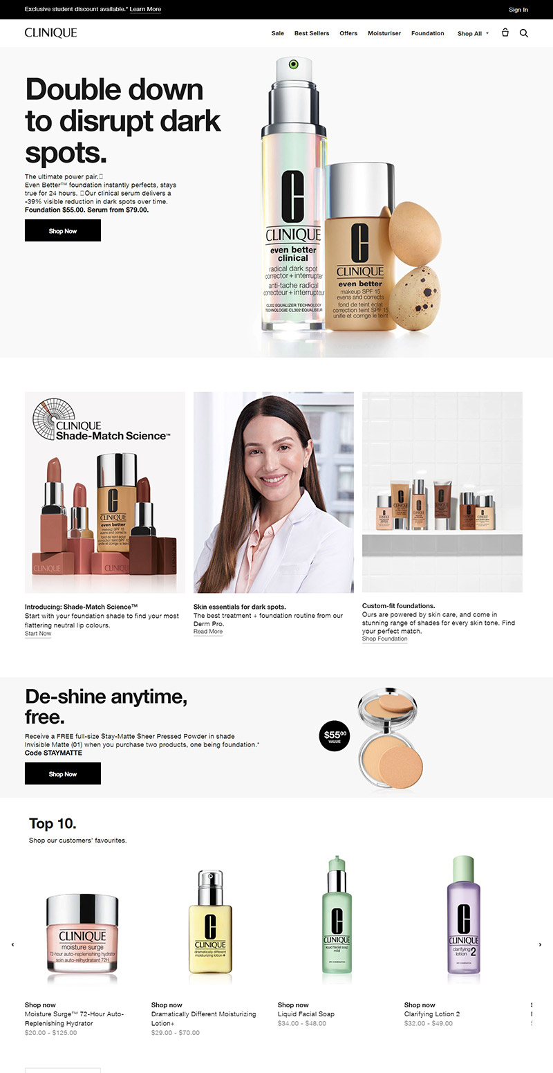 Clinique Australia 倩碧—世界顶级化妆品澳大利亚海淘网站