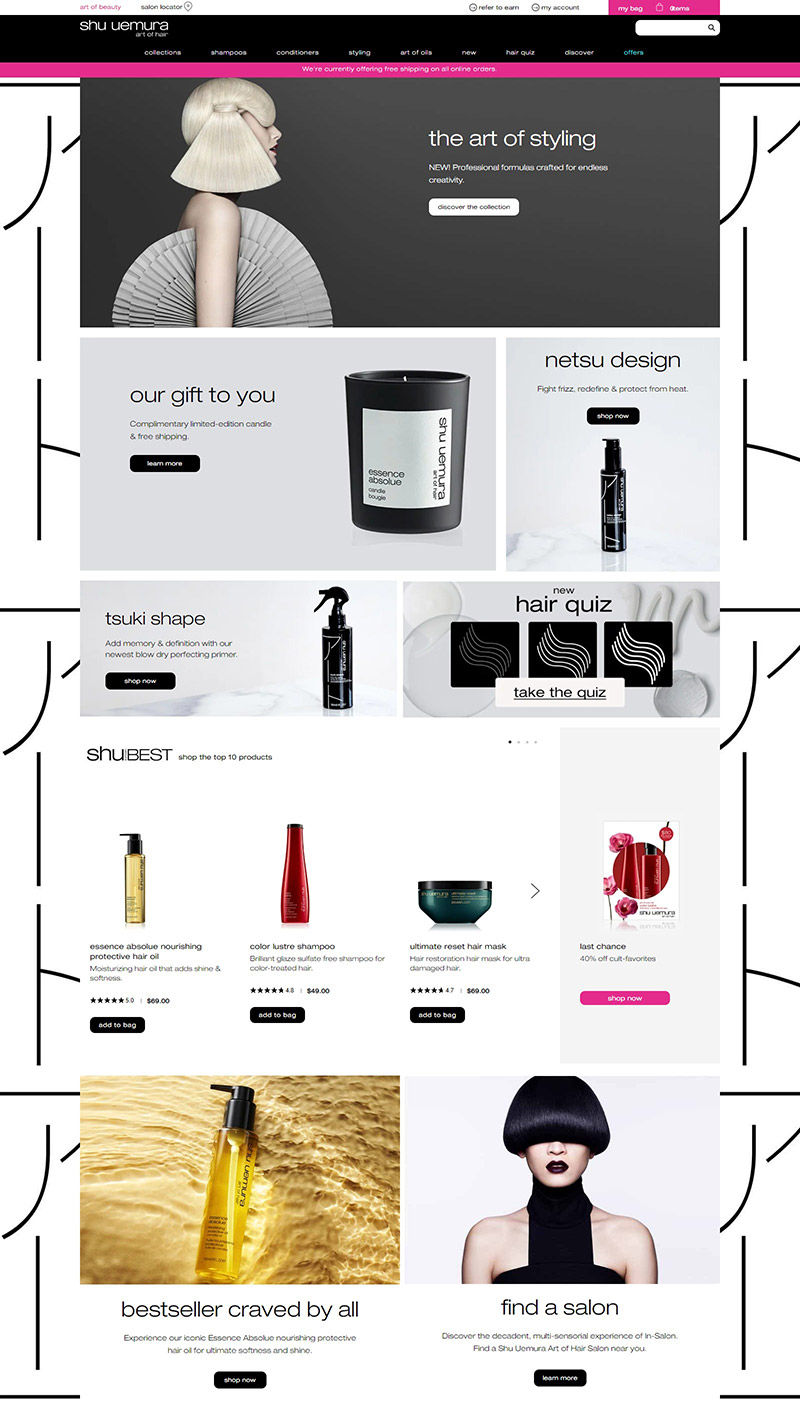 Shu Uemura Art of Hair 日本植村秀品牌网站