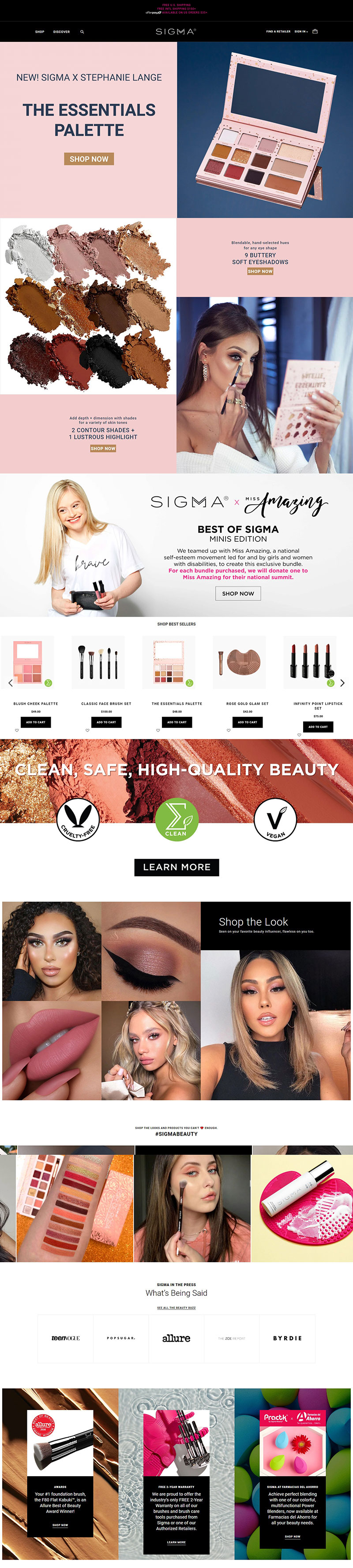 Sigma Beauty 美国彩妆刷品牌网站