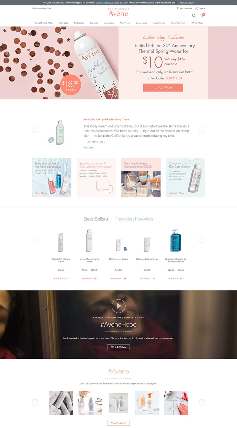 Avene 雅漾-法国专业护肤化妆品牌网站