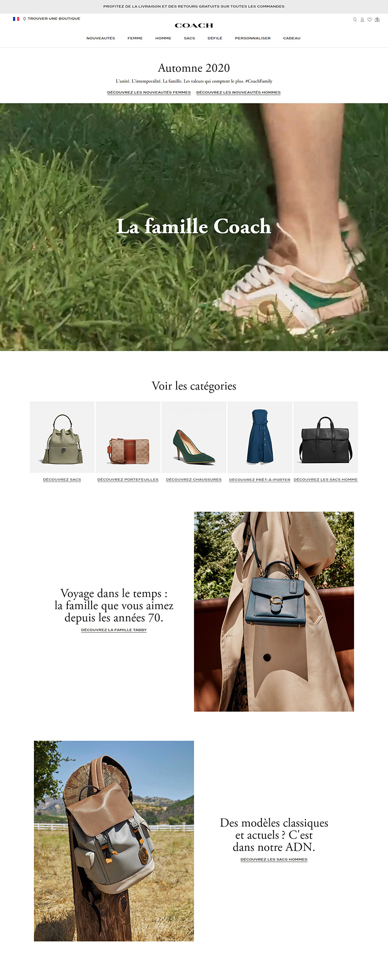 Coach.FR 美国高端时尚品牌法国官网