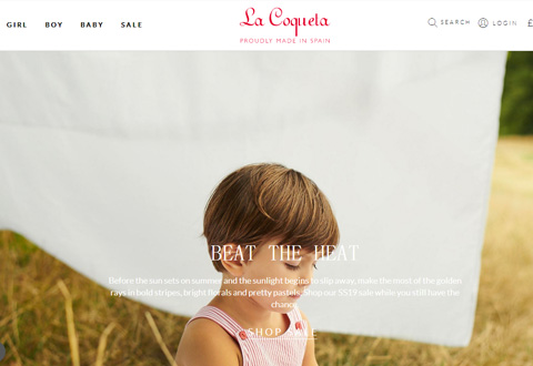 La Coqueta 英国西班牙童装品牌网站