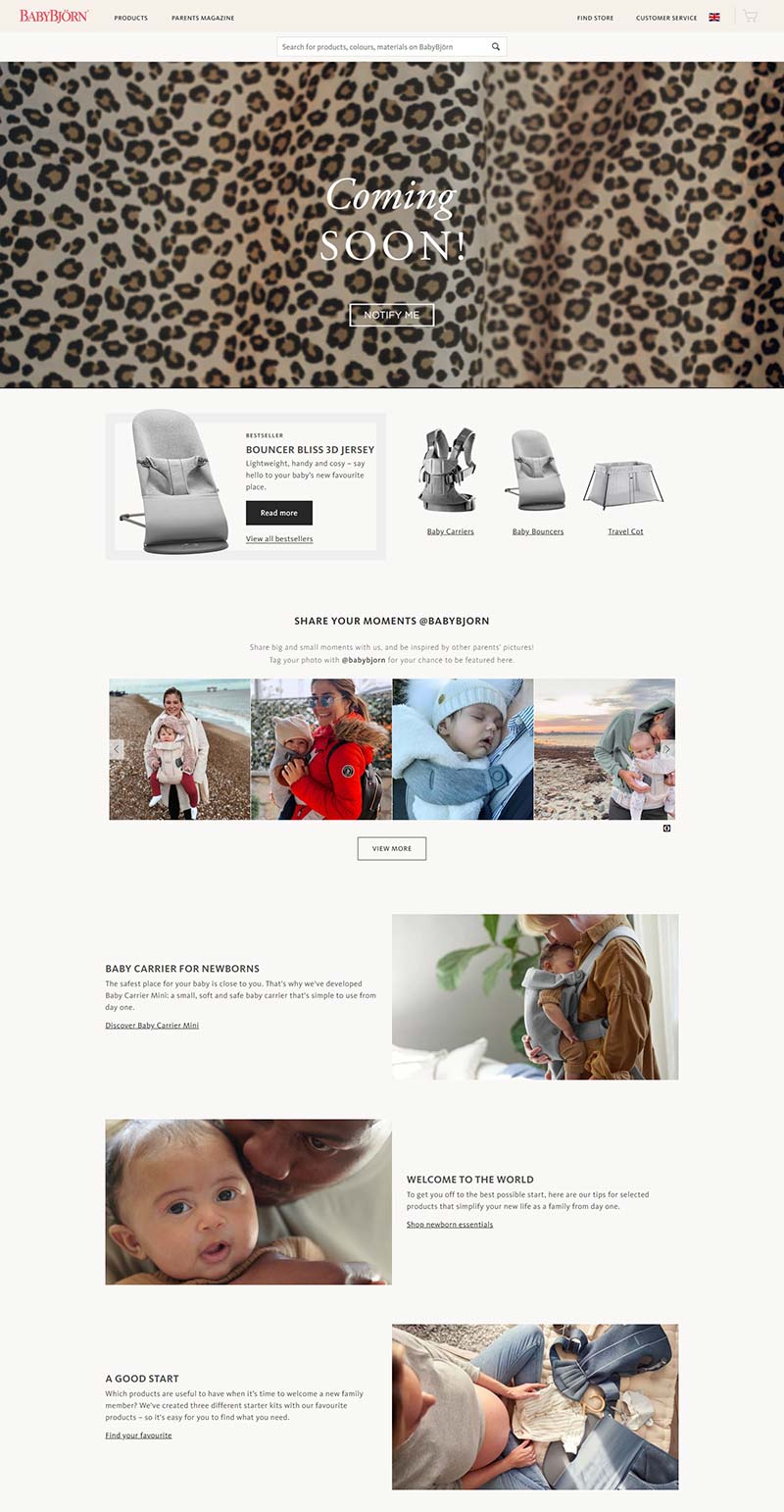 BabyBjorn UK 瑞典专业婴儿用品购物英国官网