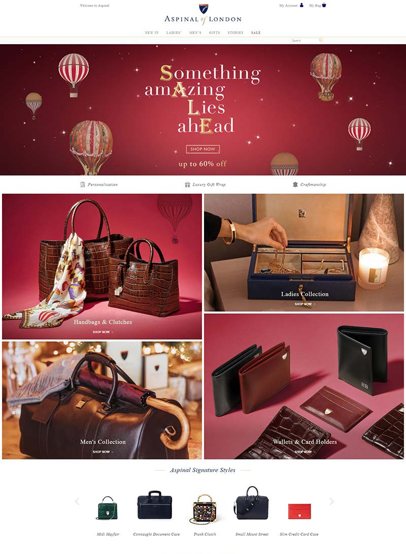 Aspinal of London 英国皇室专宠箱包品牌网站