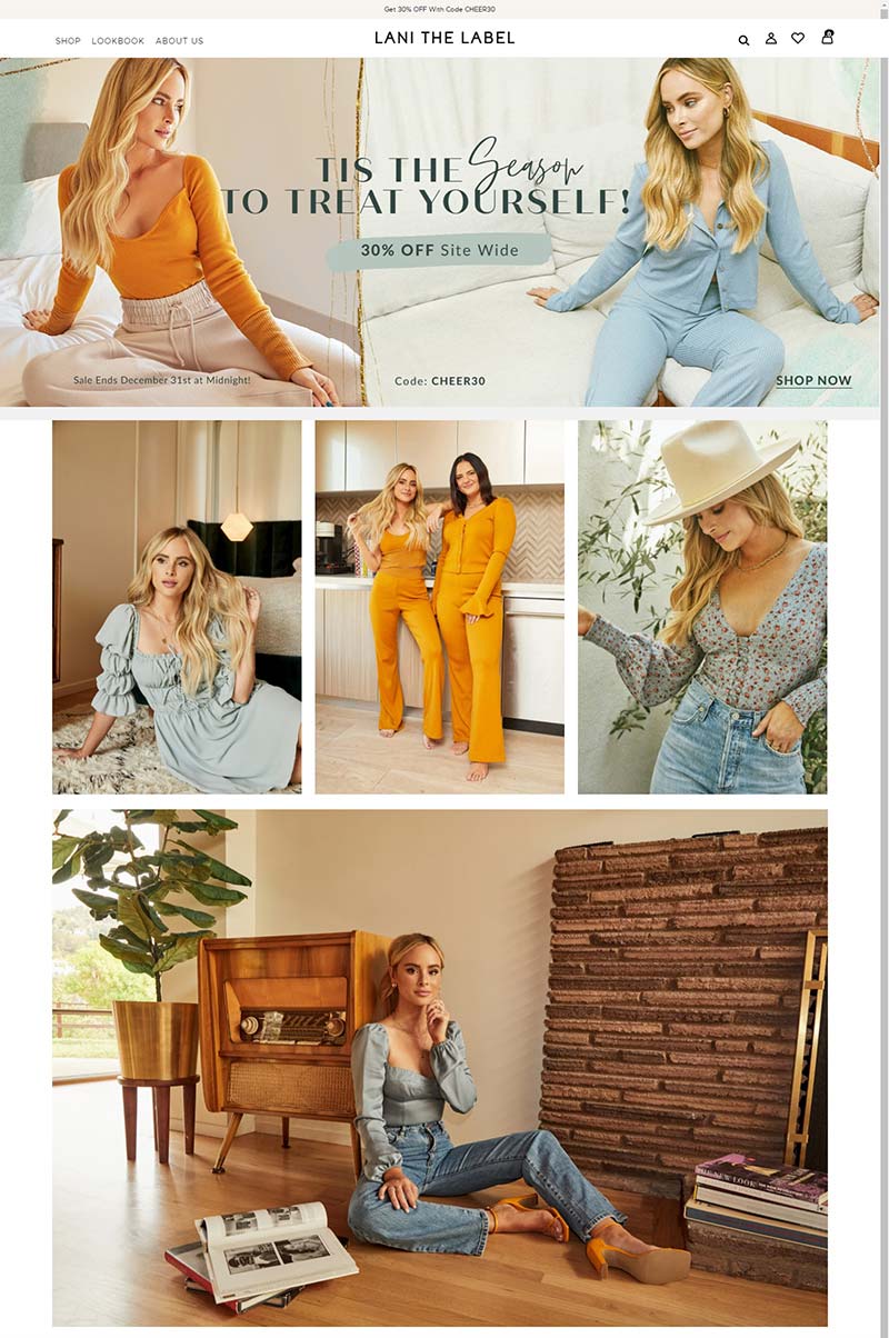 Lani the Label US 美国潮流女装品牌网站