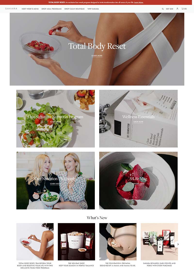 Sakara Life 美国健康食品品牌购物网站