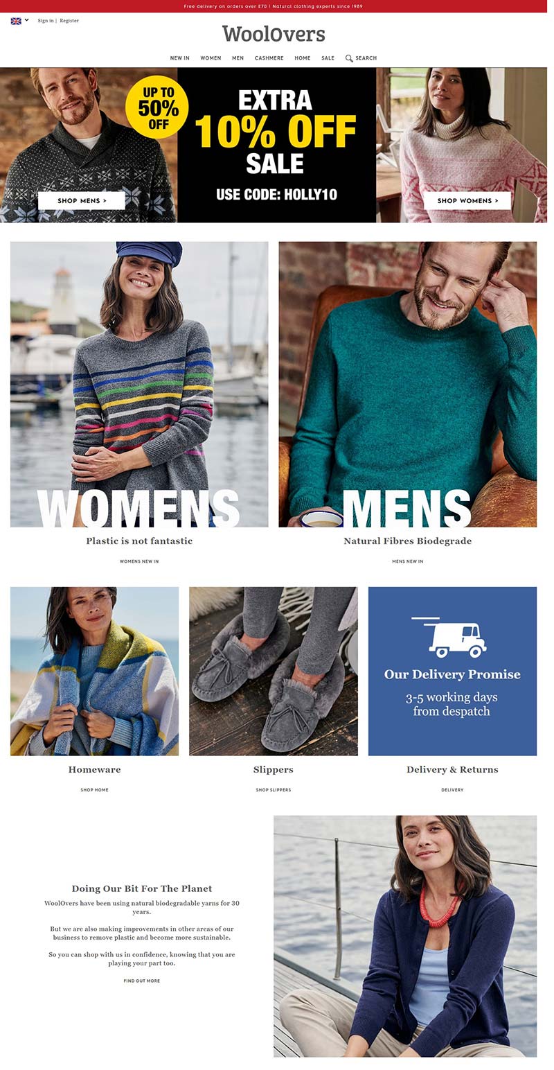 WoolOvers UK 英国品牌针织服饰购物官网