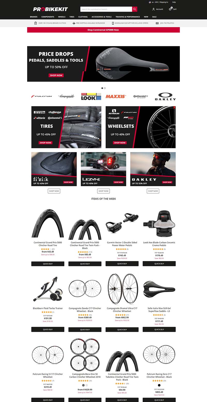 Probikekit  英国自行车装备及配件美国官网