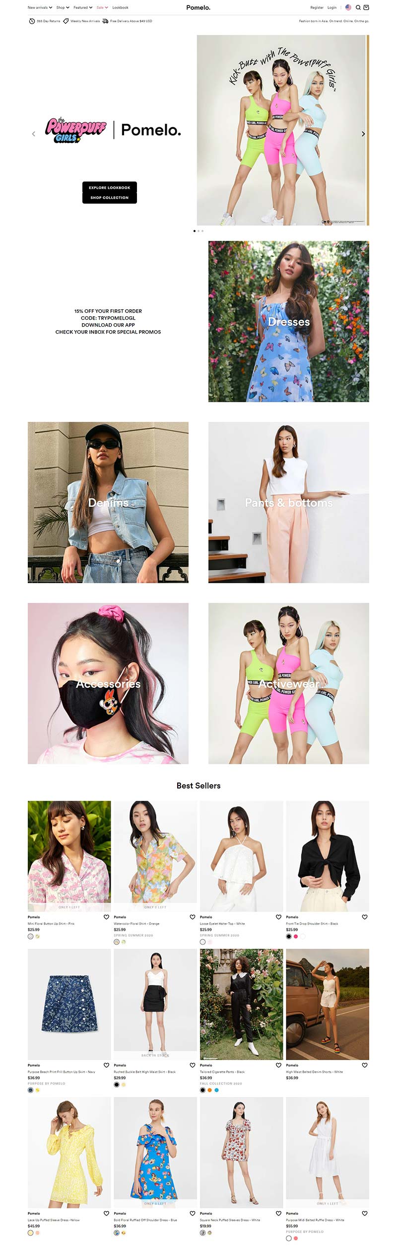 Pomelo 泰国时尚女性服饰品牌网站