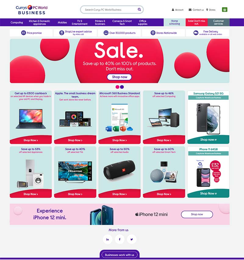 Currys PC World 英国数码电子产品海淘网站