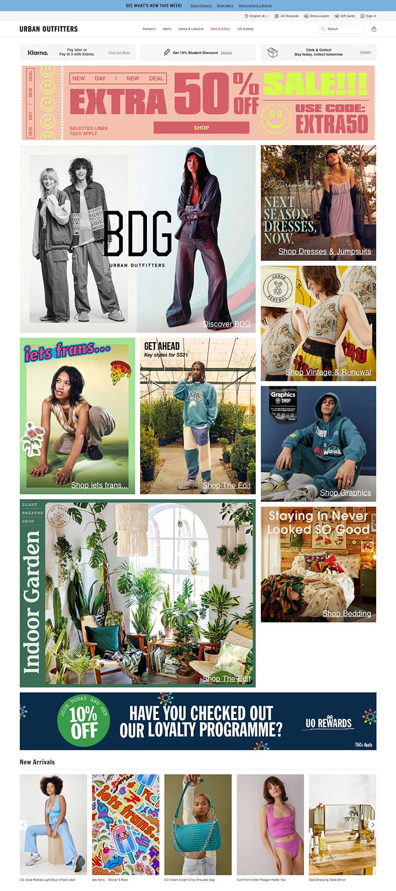 Urban Outfitters EU 美国品牌居家服饰欧洲站