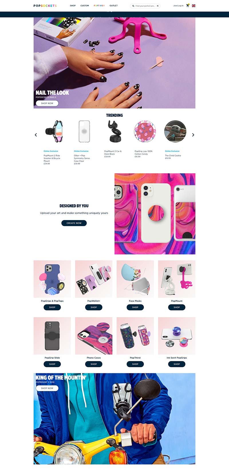 PopSockets 美国手机配件品牌网站