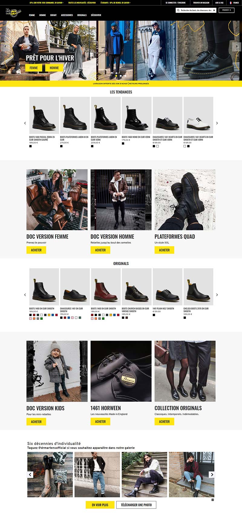 Dr. Martens FR 英国马丁靴法国官网