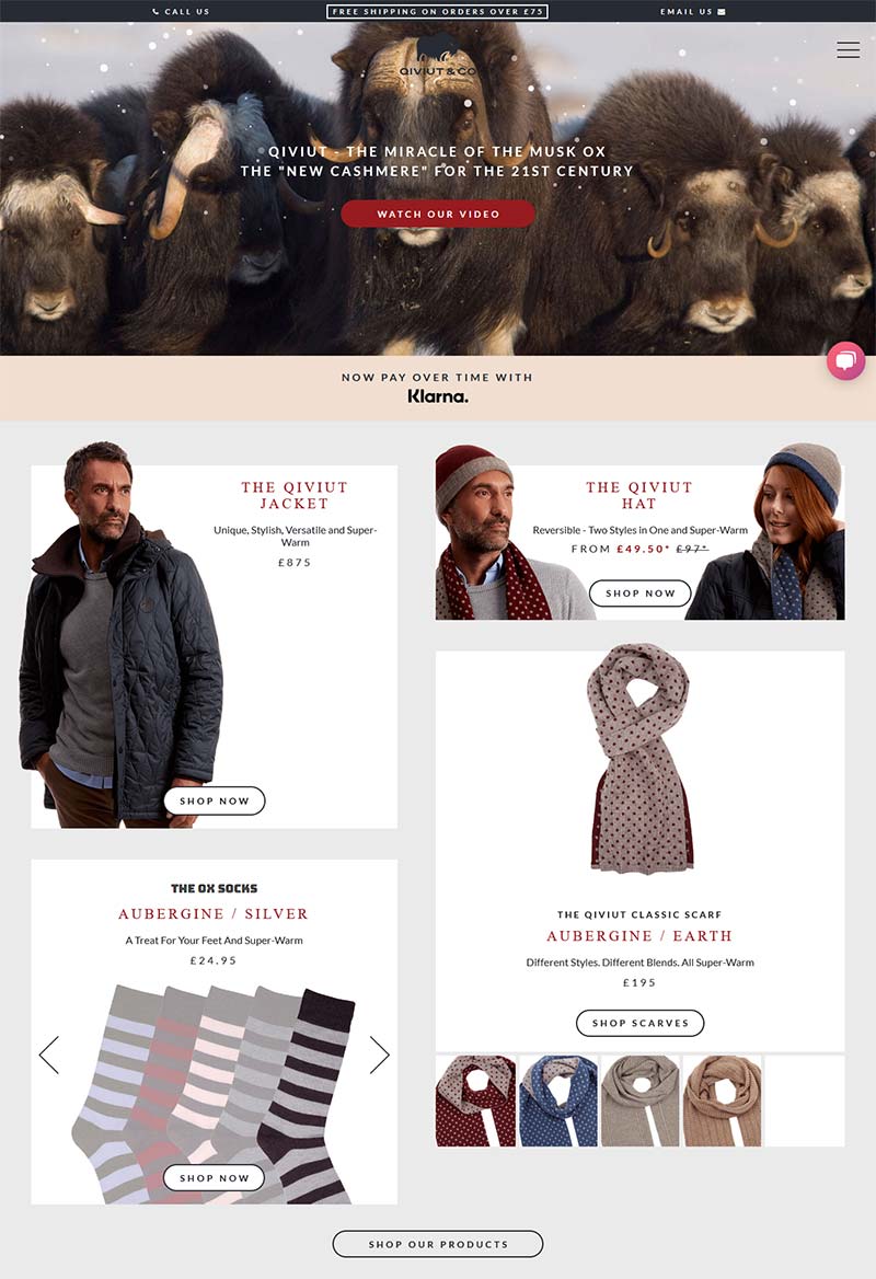 Qiviutandco 英国时尚奢侈品牌购物网站