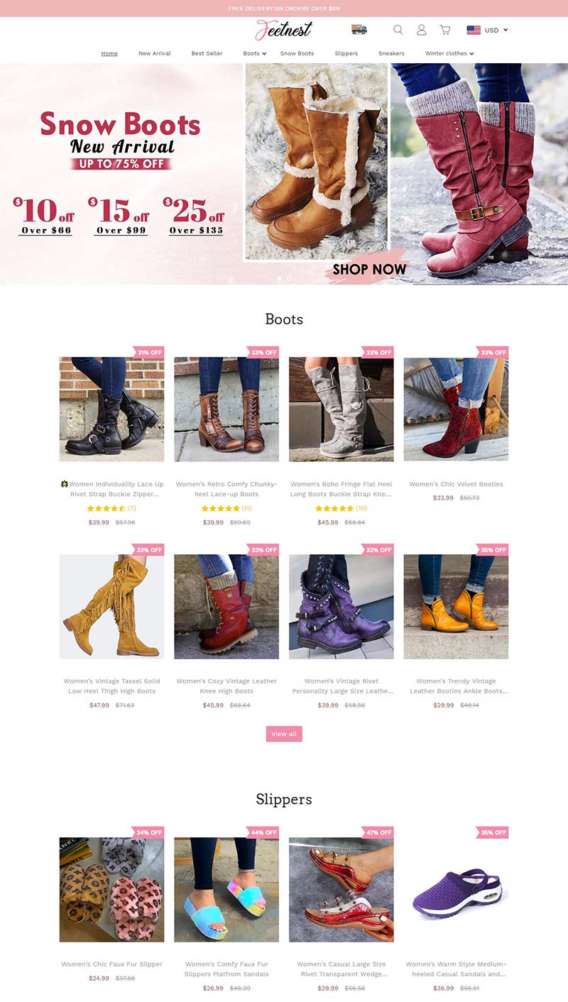 Feetnest 英国品牌鞋履海购网站