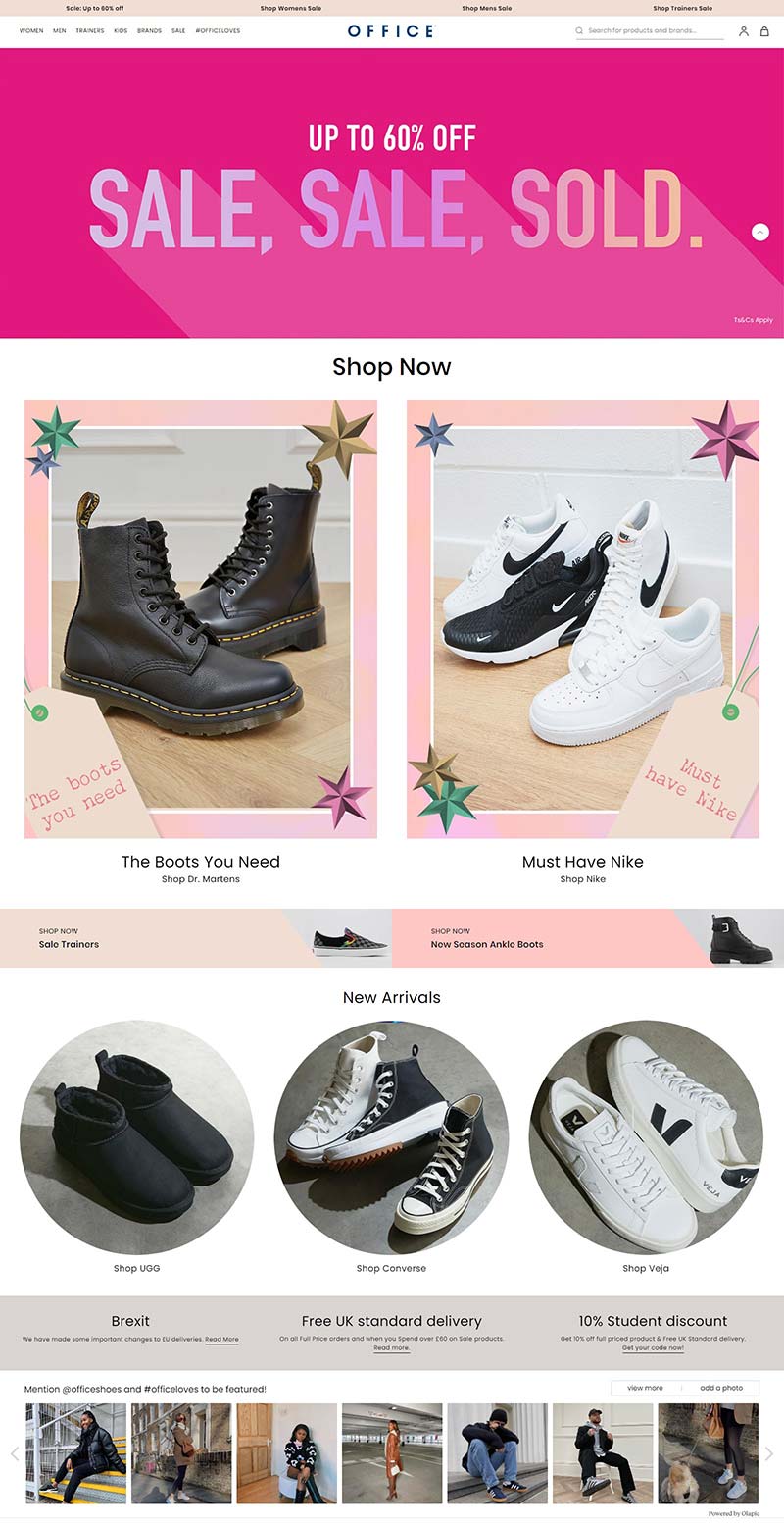 Office Shoes 英国时尚鞋履品牌网站