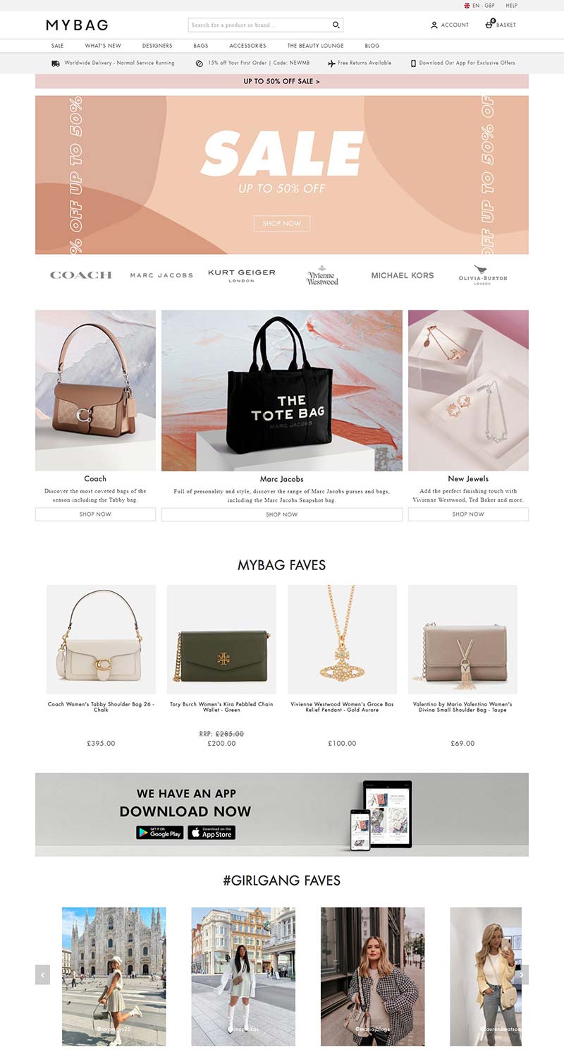 Mybag 英国时尚奢侈品购物网站